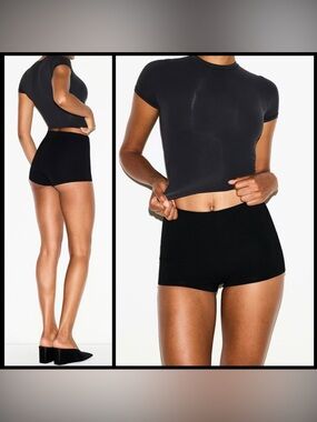 Skims The Essential High Waist Hot Short Obsidian
